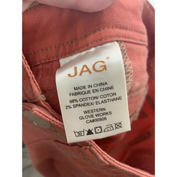 Jag Jeans Women's Cargo Capri's Size 4 Orange Cotton Cargo Pockets Classic Fit - Picture 7 of 9